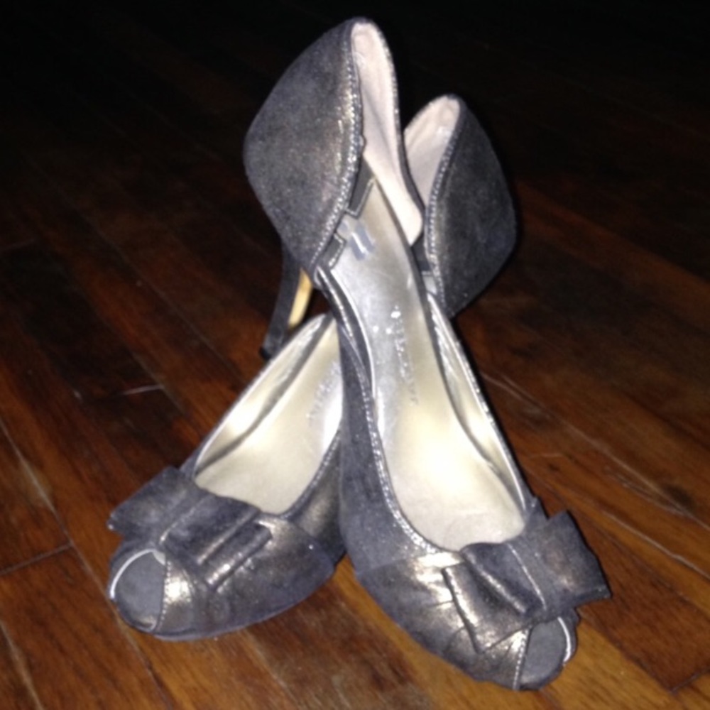 Isabel Toledo Bronze Peep-toe Heels  NWOT